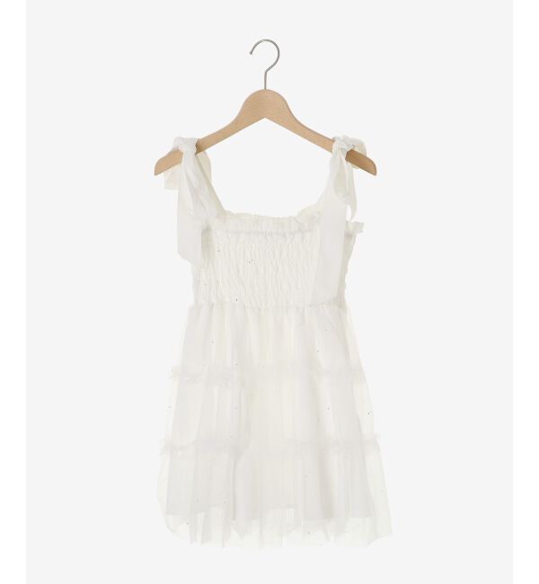 MAJESTICLEGON「マルチway肩リボンチュールビスチェ」|キャミソール|