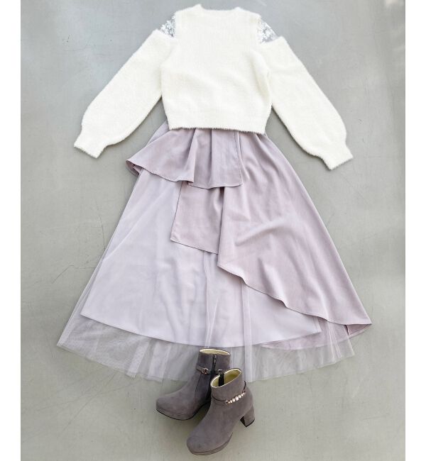 MAJESTICLEGON「取り外しできるパールブーツ」|ショートブーツ|