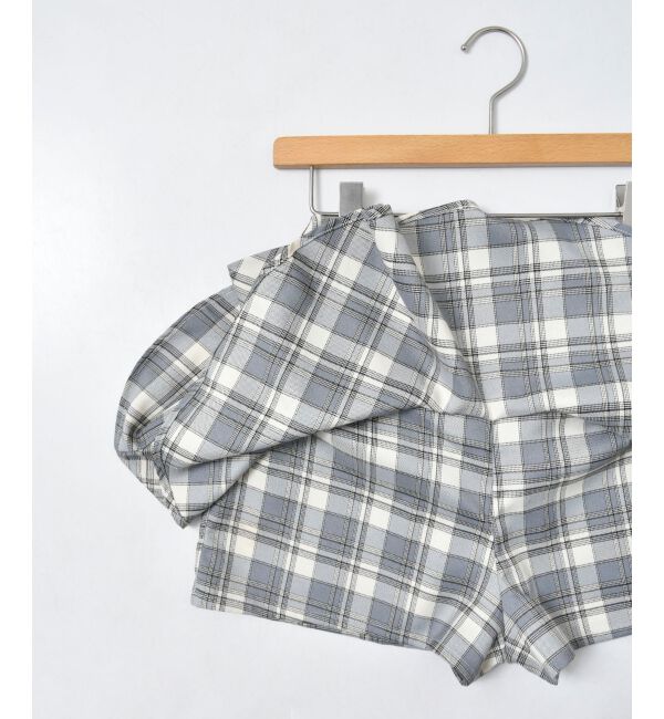  「レイヤードライクフレアショートスカパン」|キュロット|