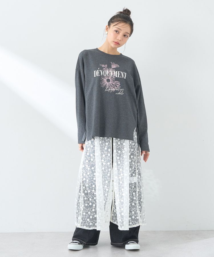 earth music&ecology「グラフィックロンT」|Tシャツ・カットソー|