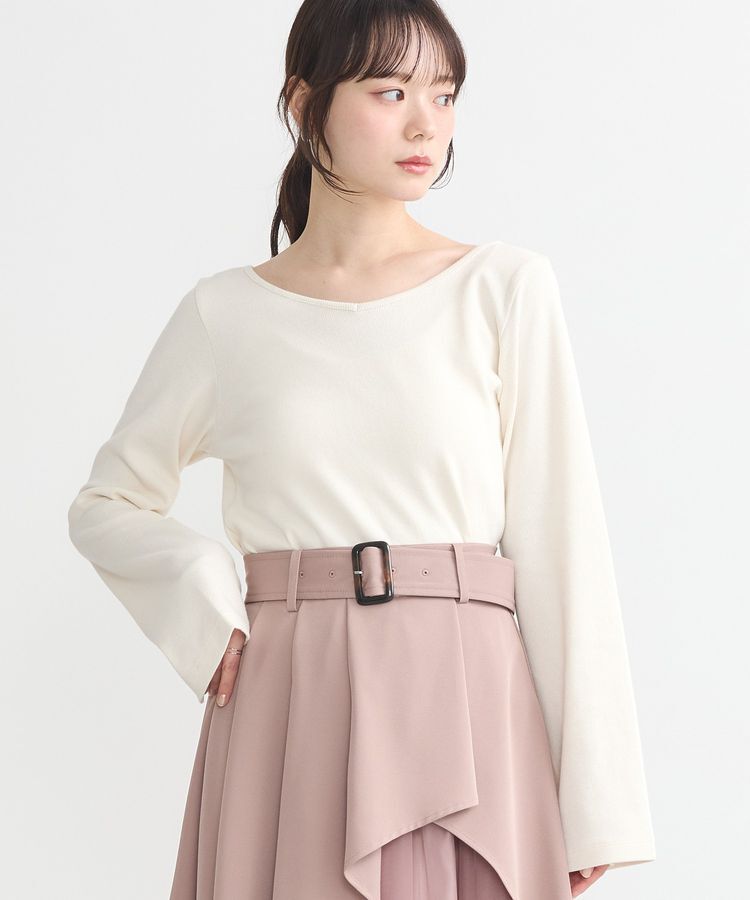 earth music&ecology「2WAYネックリブプルオーバー」|Tシャツ・カットソー|Off White