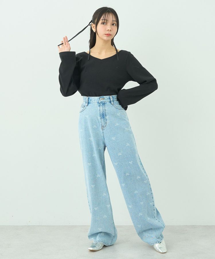 earth music&ecology「2WAYネックリブプルオーバー」|Tシャツ・カットソー|