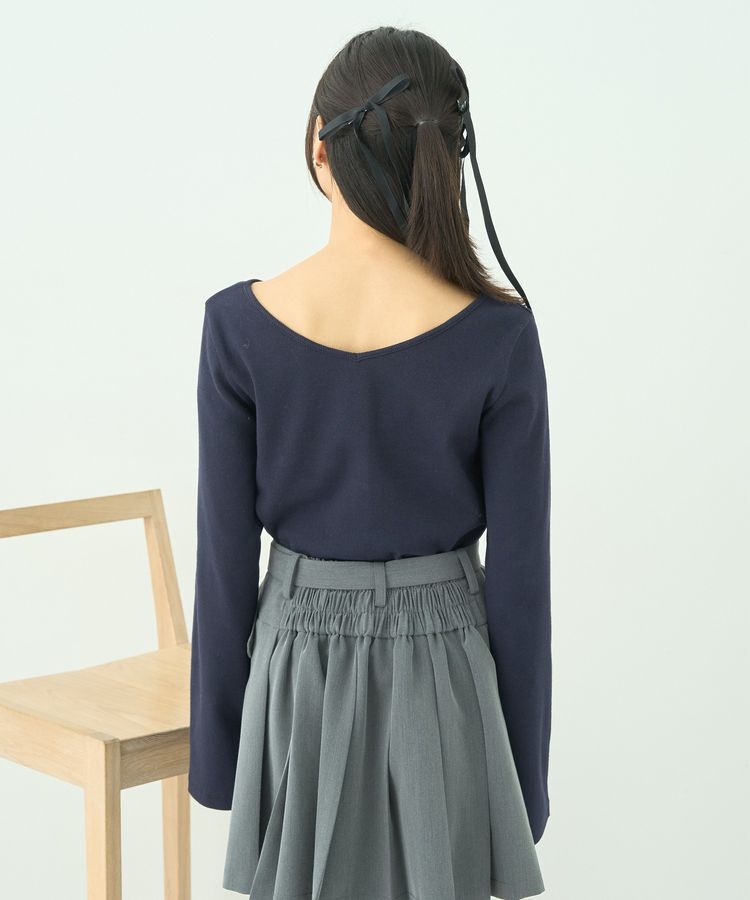 earth music&ecology「2WAYネックリブプルオーバー」|Tシャツ・カットソー|