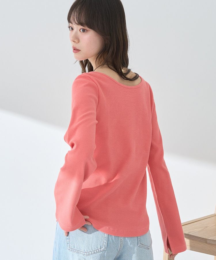 earth music&ecology「2WAYネックリブプルオーバー」|Tシャツ・カットソー|