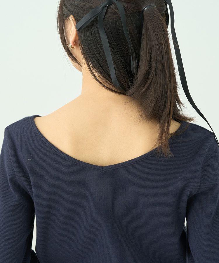 earth music&ecology「2WAYネックリブプルオーバー」|Tシャツ・カットソー|