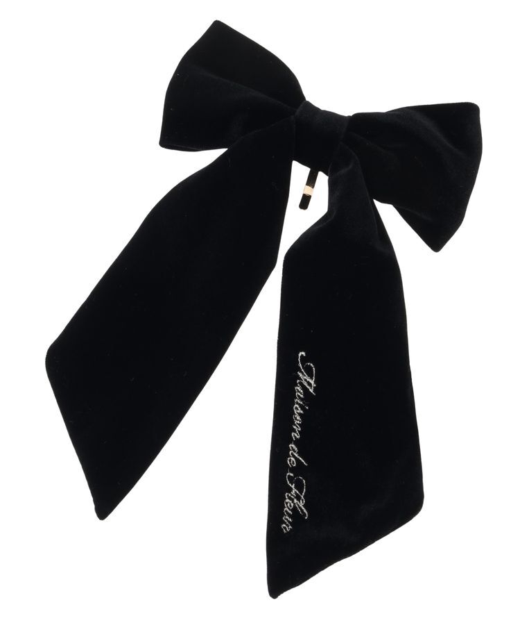 Maison de FLEUR「ベロアリボンヘアカフ」|イヤリング|