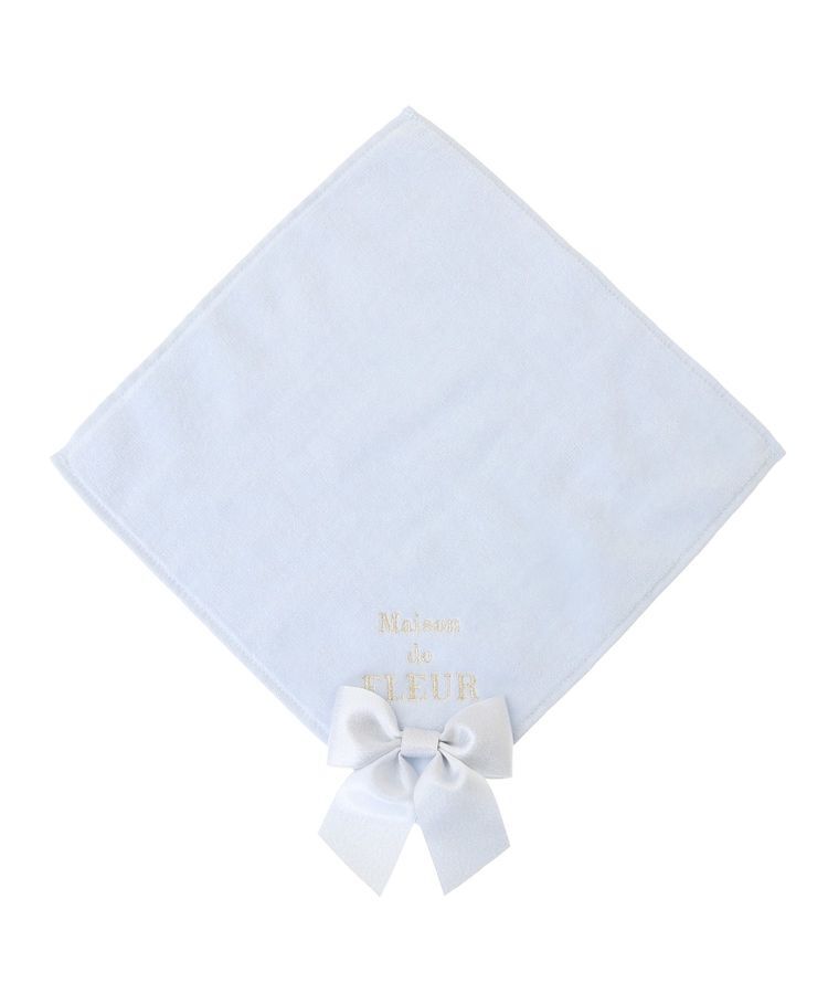 Maison de FLEUR「ラメビッグリボンタオルハンカチ」|ハンカチ|