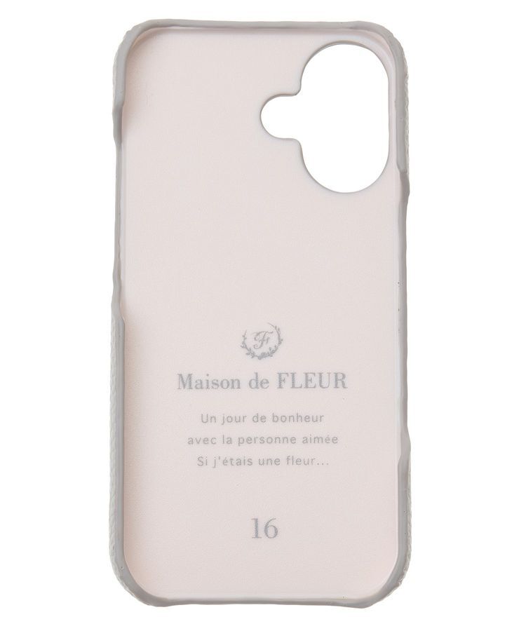 Maison de FLEUR「リボンアイフォン16ケース」|モバイルケース|
