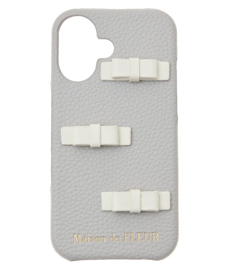 Maison de FLEUR「リボンアイフォン16ケース」|モバイルケース|