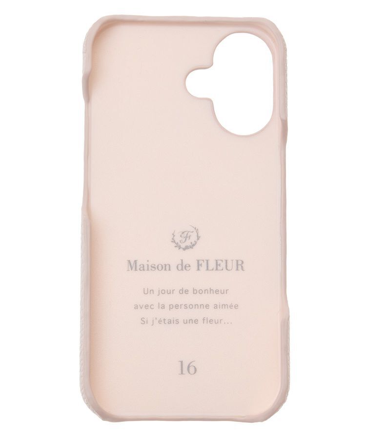 Maison de FLEUR「リボンアイフォン16ケース」|モバイルケース|