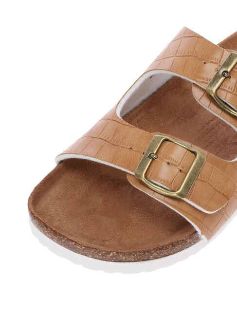 「PU Wストラップコンフォートサンダル」|サンダル|