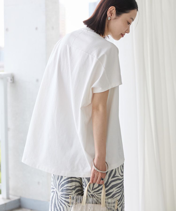 AMERICAN HOLIC「フレンチスリーブ後切替プルオーバー」|Tシャツ・カットソー|Off White