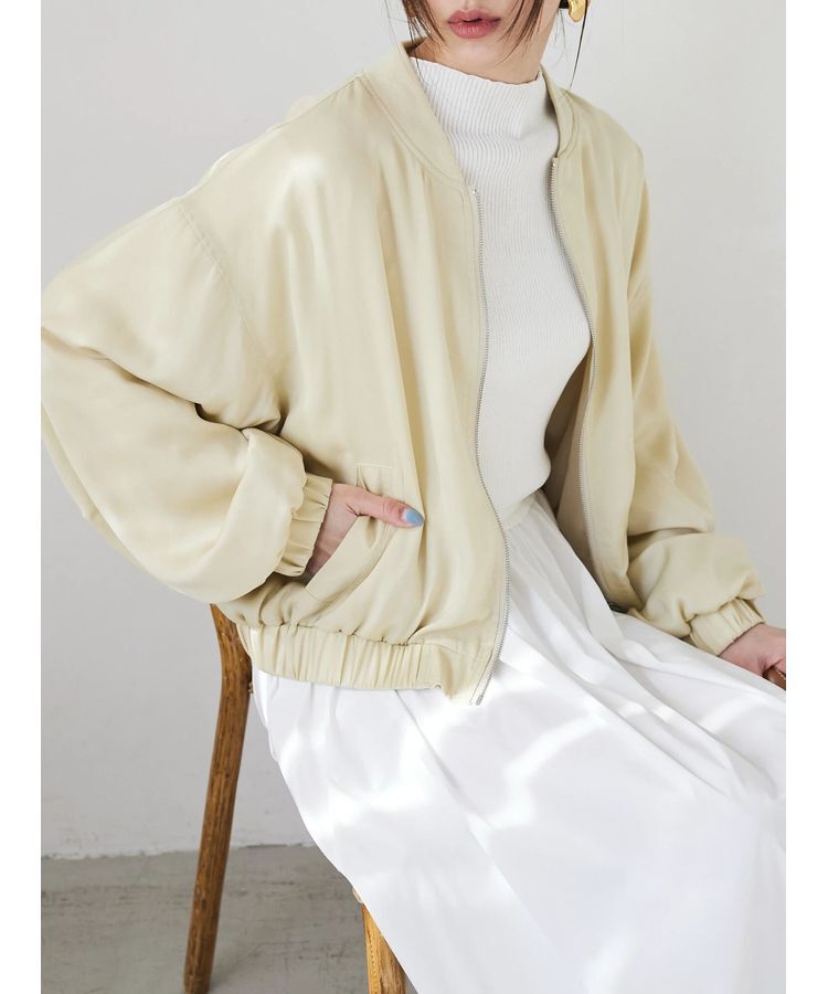 AnriettMusee「MA-1ブルゾン」|ブルゾン・スタジャン|Beige