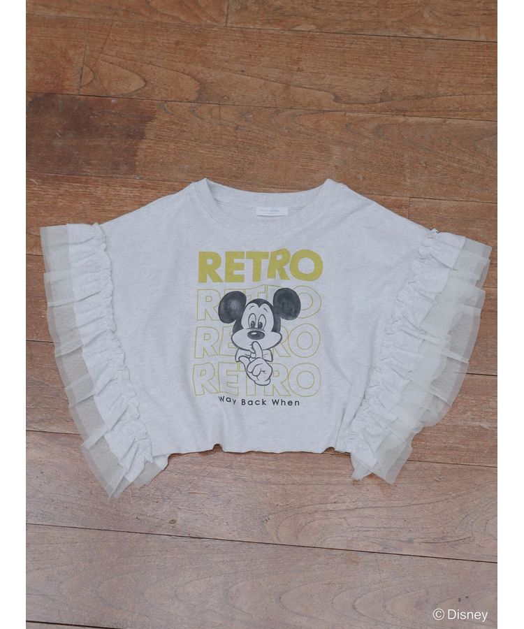 Green Parks「ミッキー＆フレンズ/袖フリルショート丈TEE」|Tシャツ・カットソー|