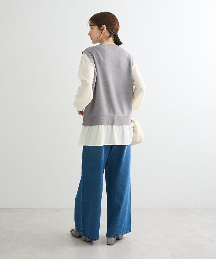 Green Parks「布帛ドッキングニットチュニック」|チュニック|