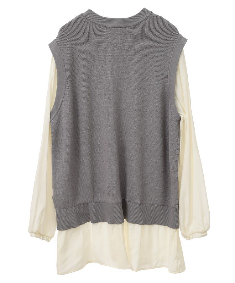 Green Parks「布帛ドッキングニットチュニック」|チュニック|