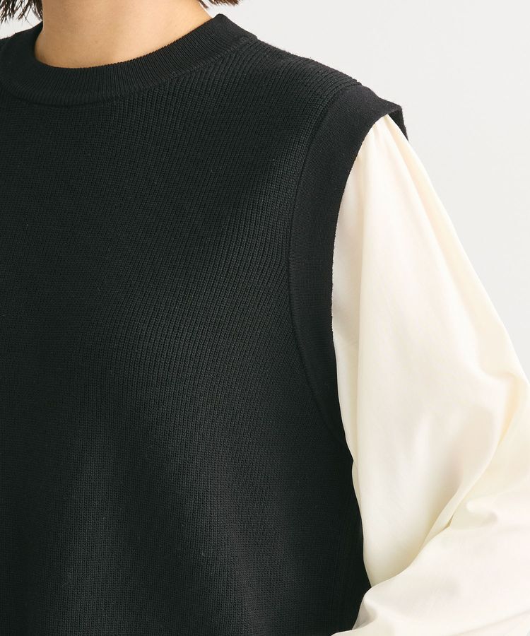 Green Parks「布帛ドッキングニットチュニック」|チュニック|