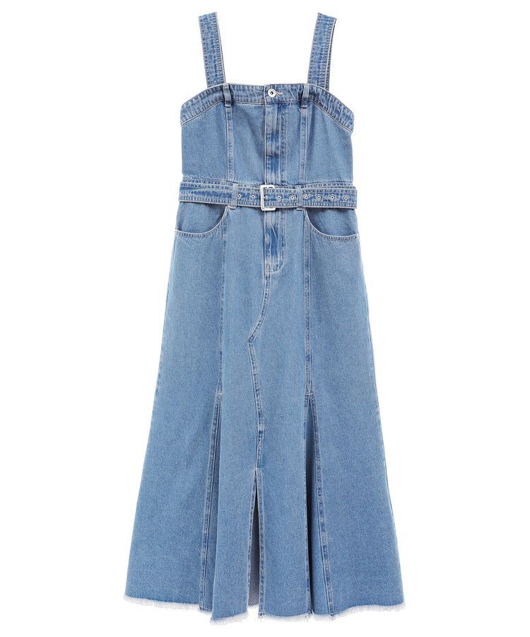 Green Parks「・SUGAR SPOON デニムマーメイドジャンスカ」|ジャンパースカート|Indigo