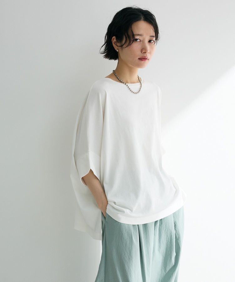 Green Parks「冷やっとすずやかドルマンプルオーバー」|Tシャツ・カットソー|