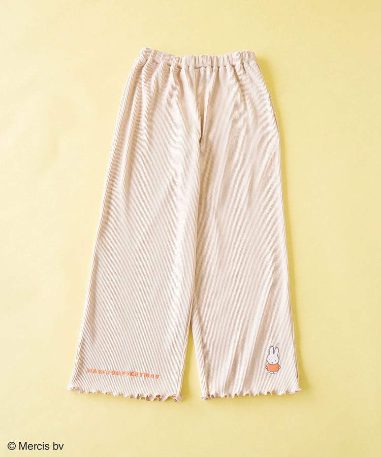 Green Parks「miffy/ワンポイントカットリブパンツ」|その他|Light beige