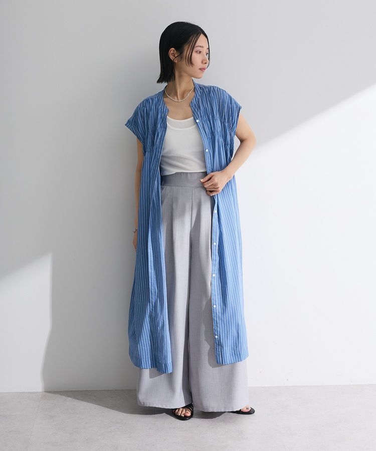 Green Parks「インド綿 シャーリングワンピース」|ワンピース|