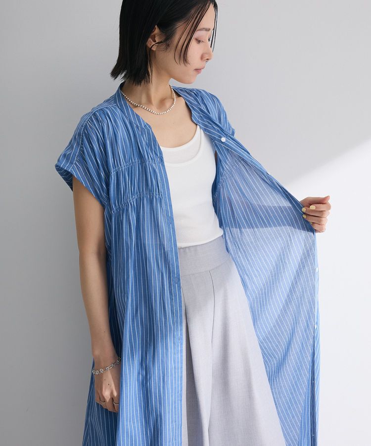 Green Parks「インド綿 シャーリングワンピース」|ワンピース|