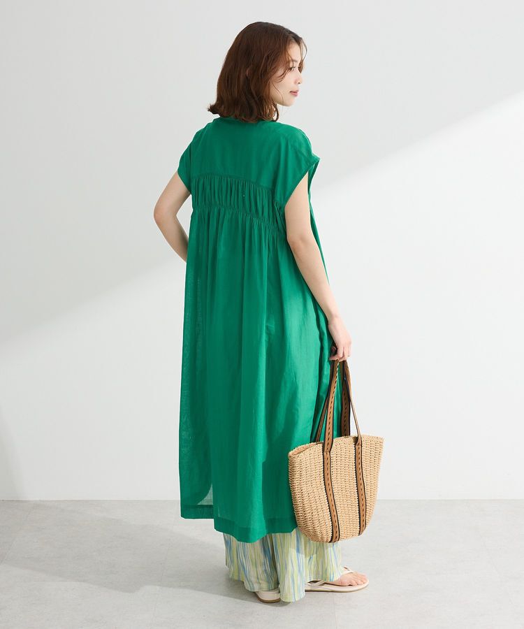 Green Parks「インド綿 シャーリングワンピース」|ワンピース|