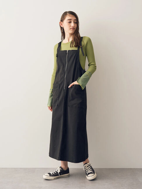  「ミリタリーZIPジャンパースカート」|ワンピース|