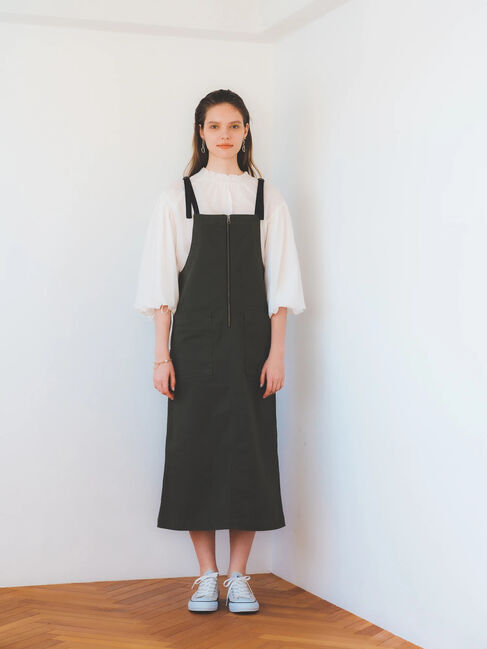  「ミリタリーZIPジャンパースカート」|ワンピース|