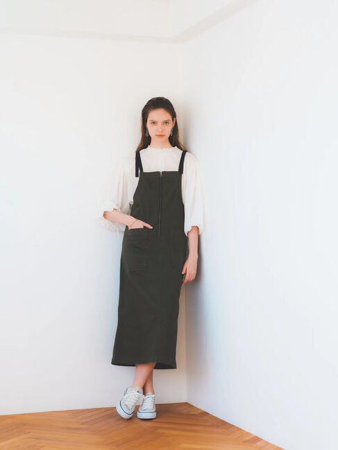  「ミリタリーZIPジャンパースカート」|ワンピース|