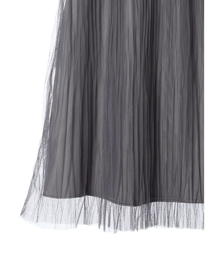 YECCA VECCA「シアープリーツMIXスカート」|スカート|