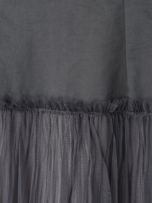 YECCA VECCA「シアープリーツMIXスカート」|スカート|