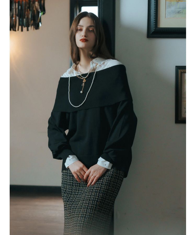 YECCA VECCA「オフショルニット」|ニット・セーター|