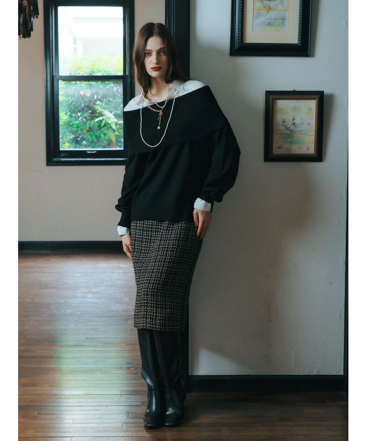 YECCA VECCA「オフショルニット」|ニット・セーター|