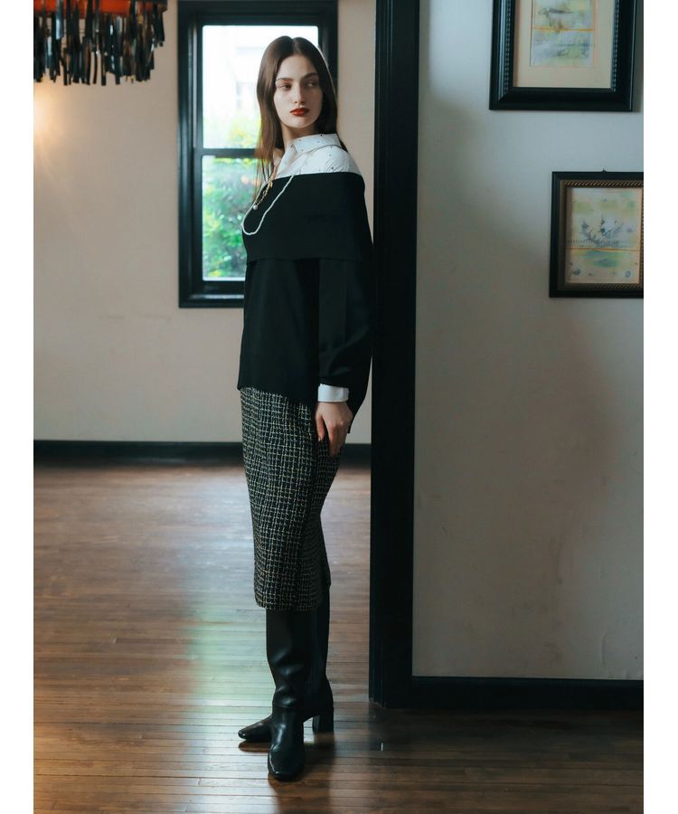 YECCA VECCA「オフショルニット」|ニット・セーター|