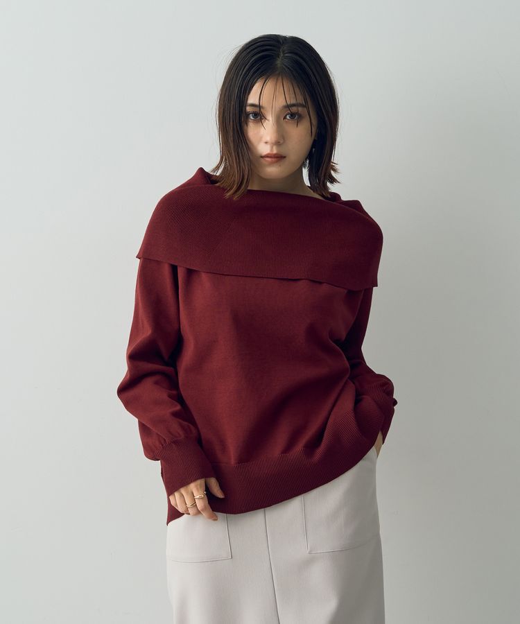 YECCA VECCA「オフショルニット」|ニット・セーター|