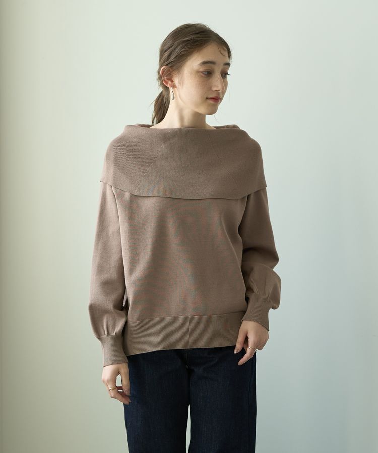 YECCA VECCA「オフショルニット」|ニット・セーター|