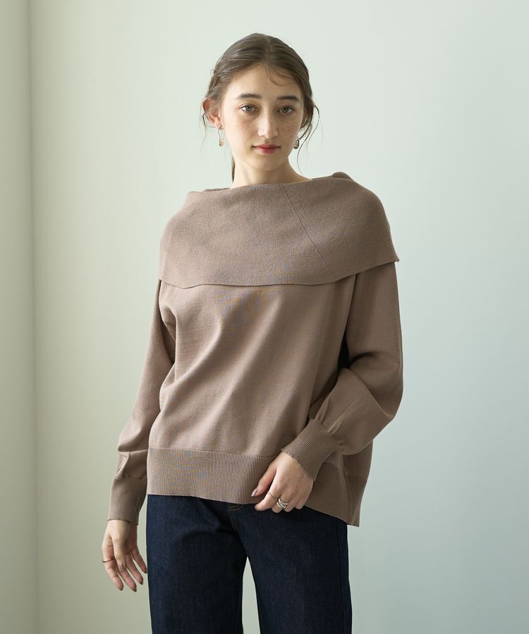 YECCA VECCA「オフショルニット」|ニット・セーター|
