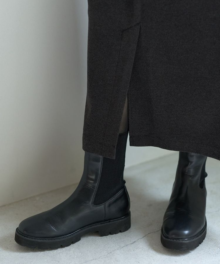 Editt by YECCA VECCA「配色ギャザーデザイン起毛ワンピース」|ワンピース|