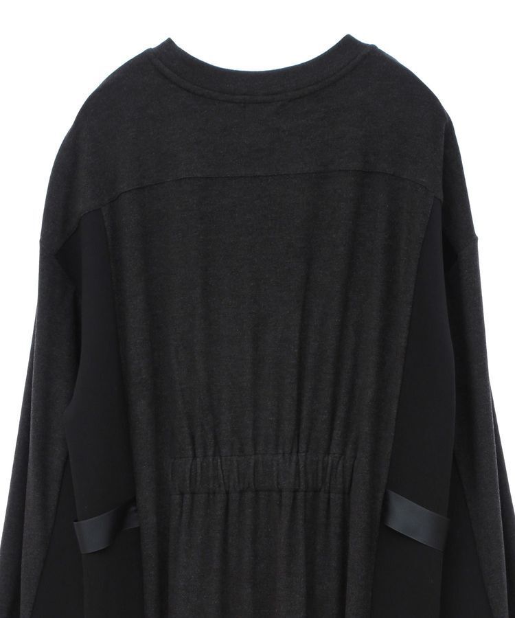 Editt by YECCA VECCA「配色ギャザーデザイン起毛ワンピース」|ワンピース|