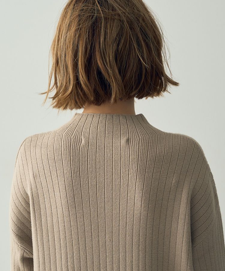 YECCA VECCA「釦デザインハイネックニットワンピース」|ワンピース|