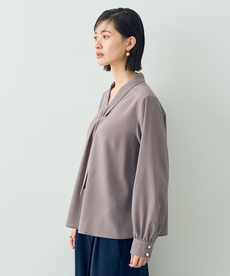 YECCA VECCA「メタルバーボウタイブラウス」|シャツ・ブラウス|