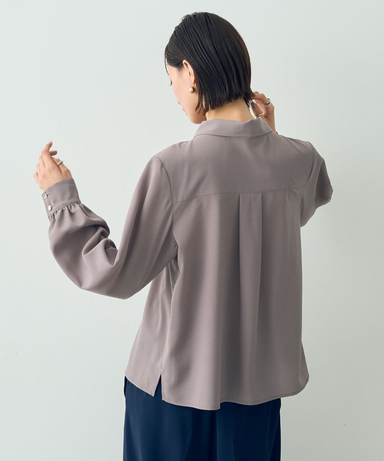 YECCA VECCA「メタルバーボウタイブラウス」|シャツ・ブラウス|