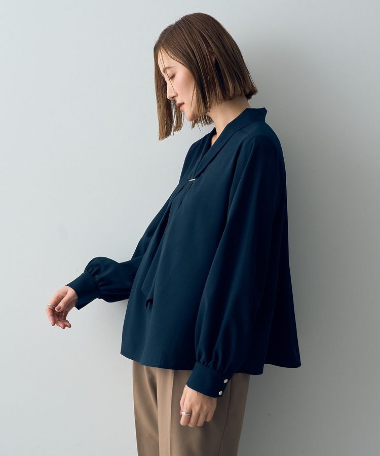 YECCA VECCA「メタルバーボウタイブラウス」|シャツ・ブラウス|