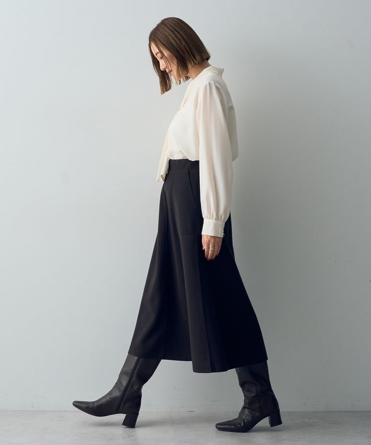 YECCA VECCA「メタルバーボウタイブラウス」|シャツ・ブラウス|