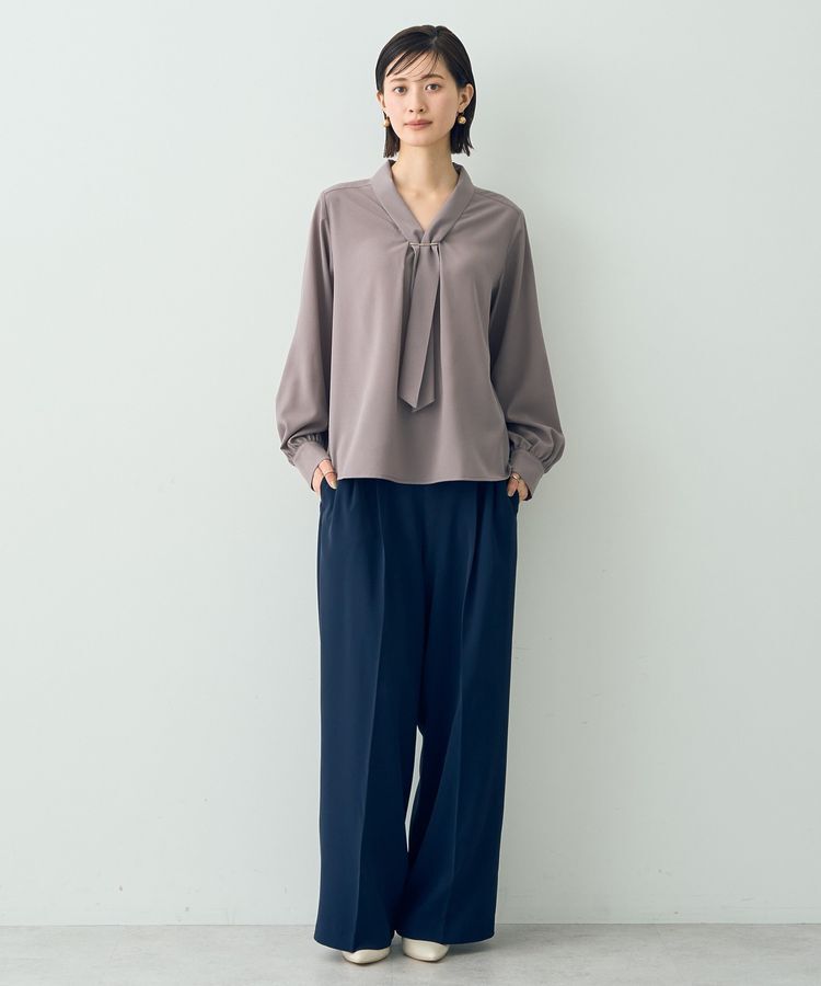 YECCA VECCA「メタルバーボウタイブラウス」|シャツ・ブラウス|