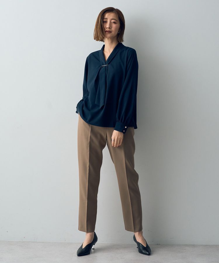 YECCA VECCA「メタルバーボウタイブラウス」|シャツ・ブラウス|