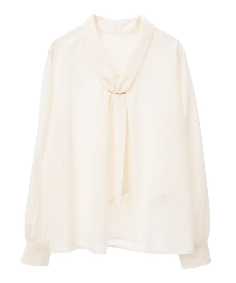 YECCA VECCA「メタルバーボウタイブラウス」|シャツ・ブラウス|