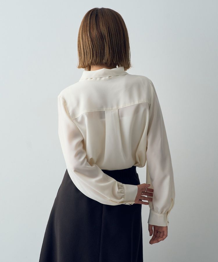 YECCA VECCA「メタルバーボウタイブラウス」|シャツ・ブラウス|