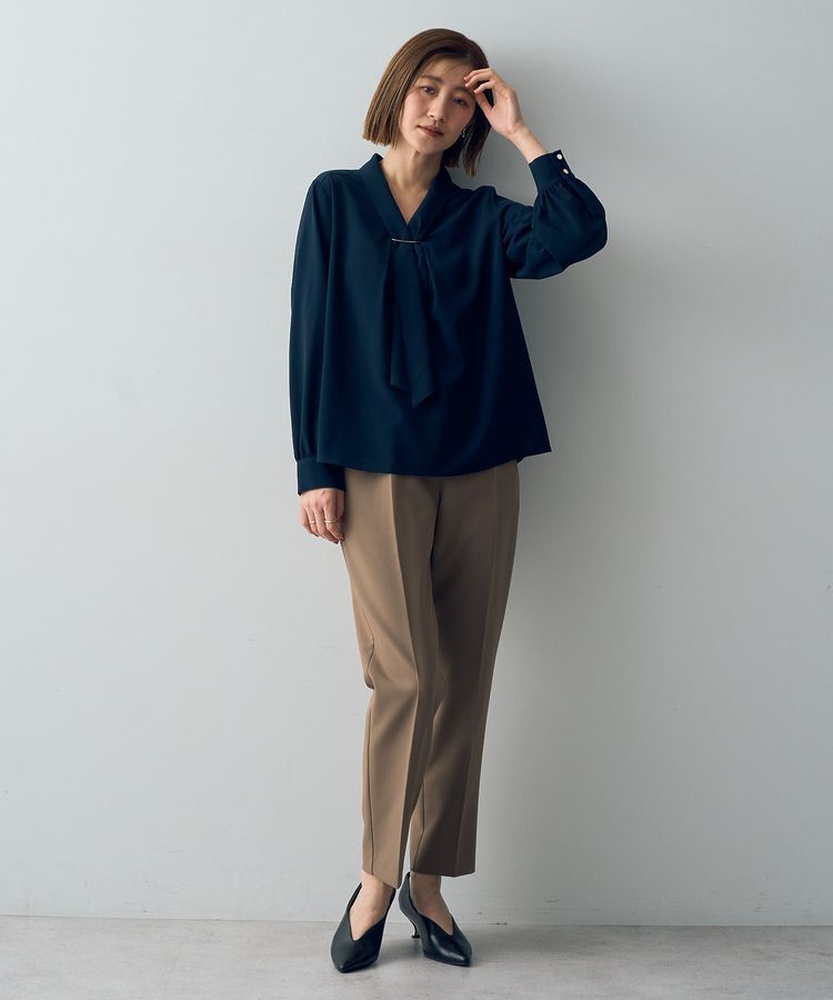 YECCA VECCA「メタルバーボウタイブラウス」|シャツ・ブラウス|